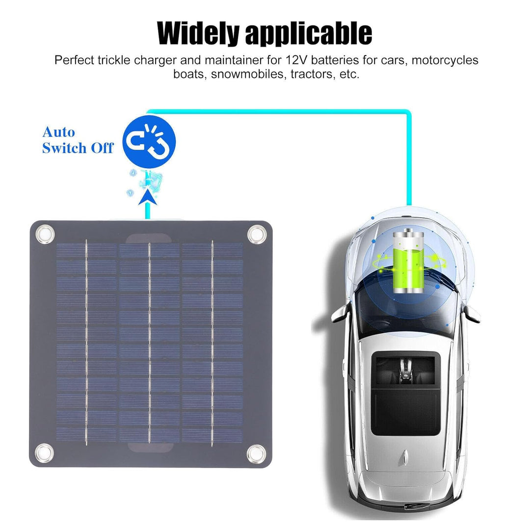 12V 18V 20W Solarbatterieladegerät-Kit Monokristalliner Batterieerhalt für Wohnmobile, Autos, Boote,