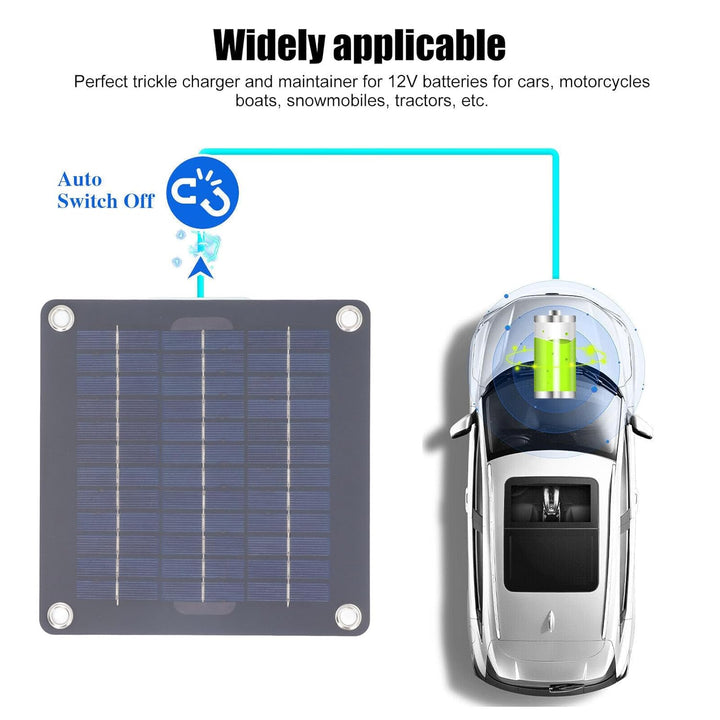 12V 18V 20W Solarbatterieladegerät-Kit Monokristalliner Batterieerhalt für Wohnmobile, Autos, Boote,