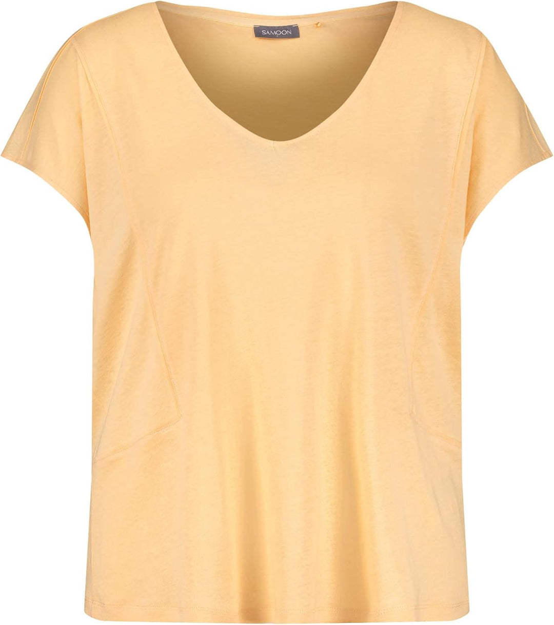 Samoon Damen 871055-26221 T Shirt, Honeymelon, 44 EU