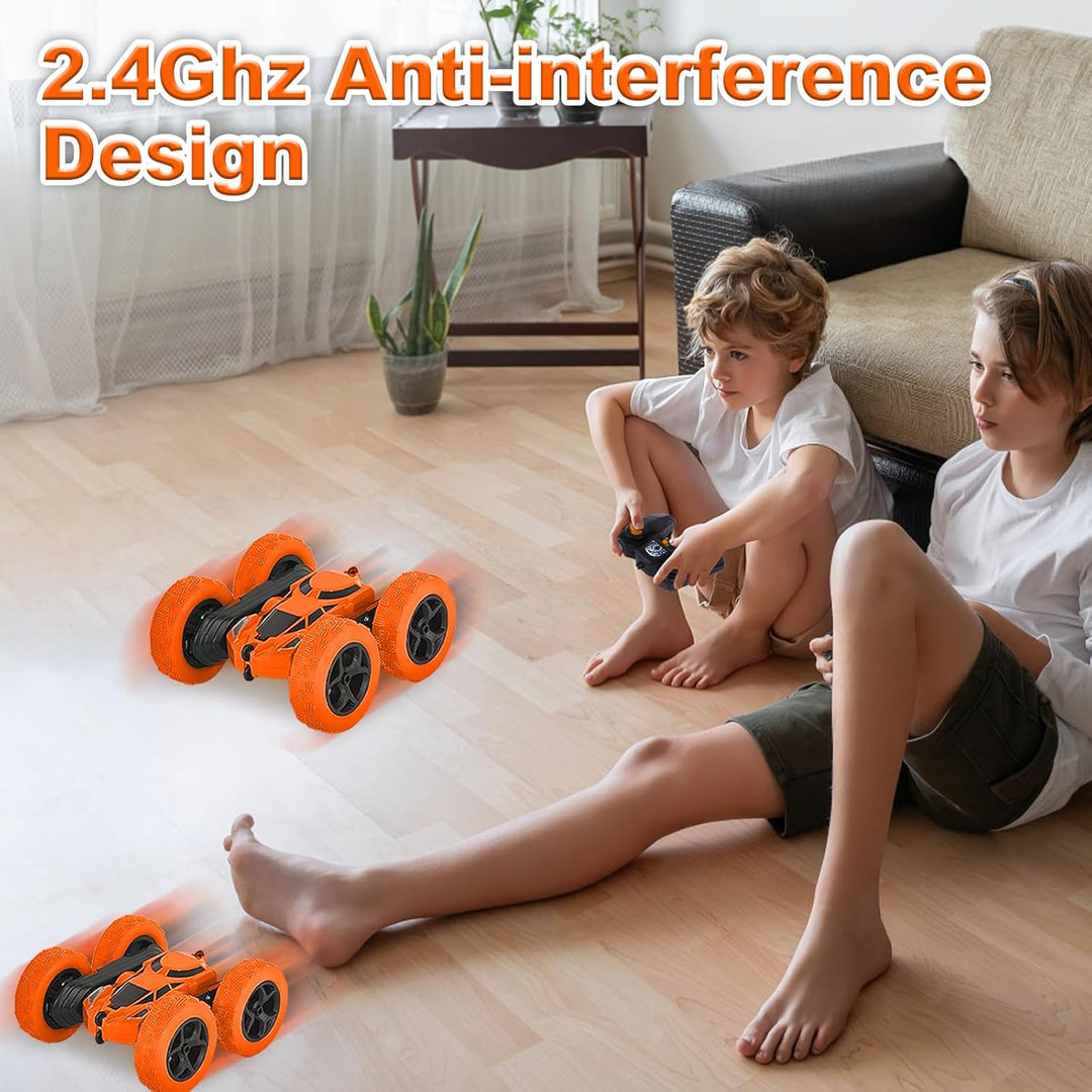 MidiVix Ferngesteuertes Auto, 90 Min Spielzeit, 2.4Ghz Doppelseitig 360° drehbare RC Stunt Crawler m