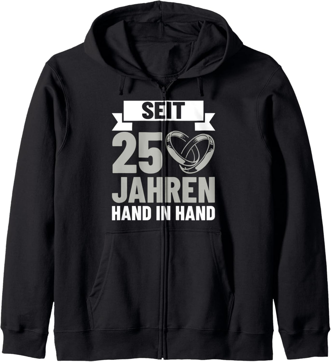 Hochzeitstag Jubiläum Silberhochzeit Deko Ehepaar Kapuzenjacke