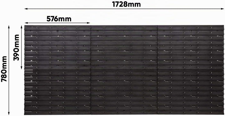 Werkstattregal Wandregal | 1728 x 780 mm | Lagersystem mit Werkzeughalterungen und Stapelboxen - Wan