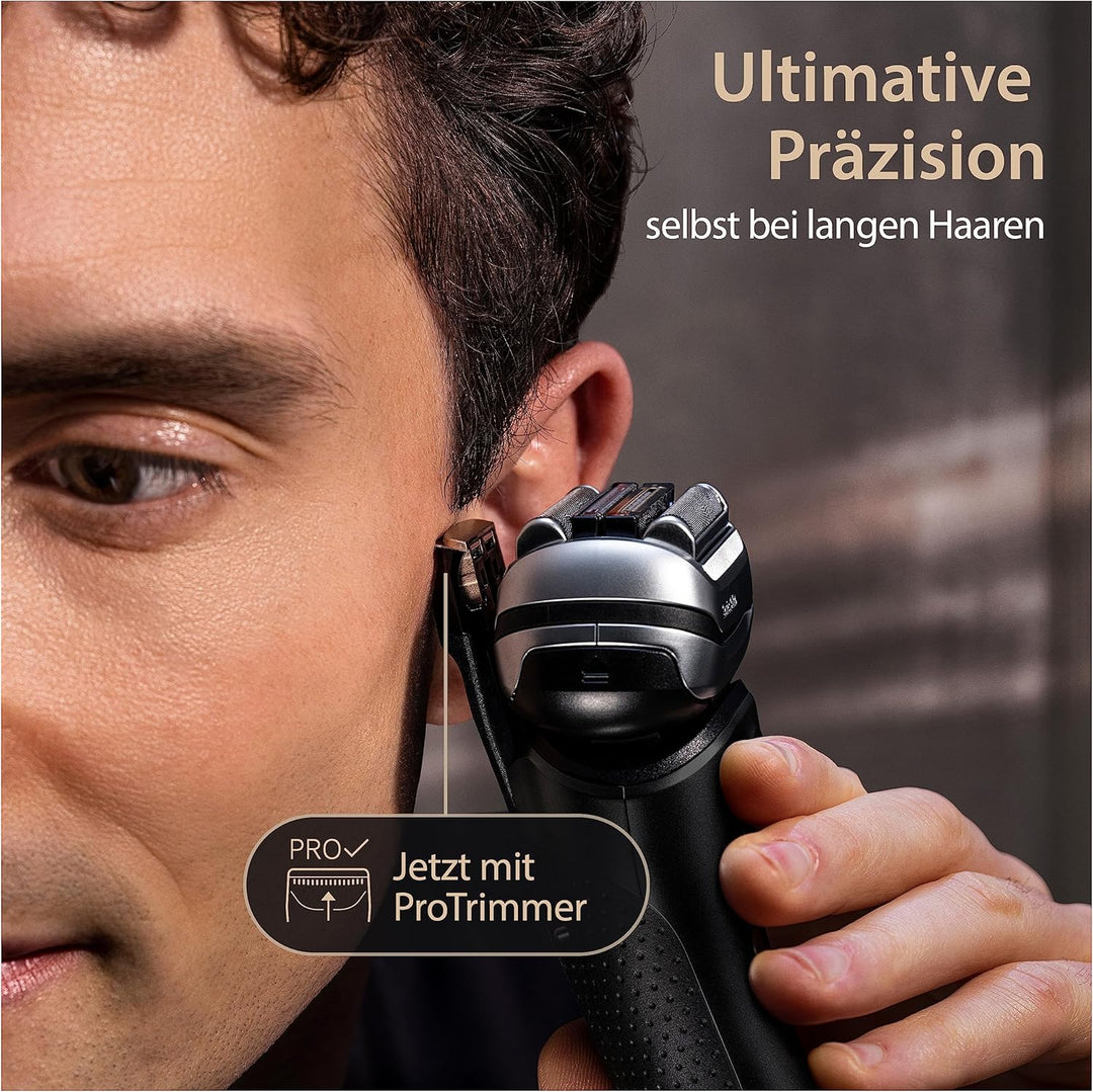 Braun Series 9 Pro+ Rasierer Herren Elektrisch, Elektrorasierer mit 5 Pro Rasierelementen, Langhaars