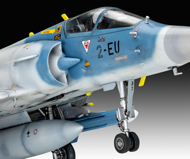 Revell Modellbausatz I Dassault Mirage 2000C I Detailreicher Level 5 Flugzeug Bausatz I 150 Teile I