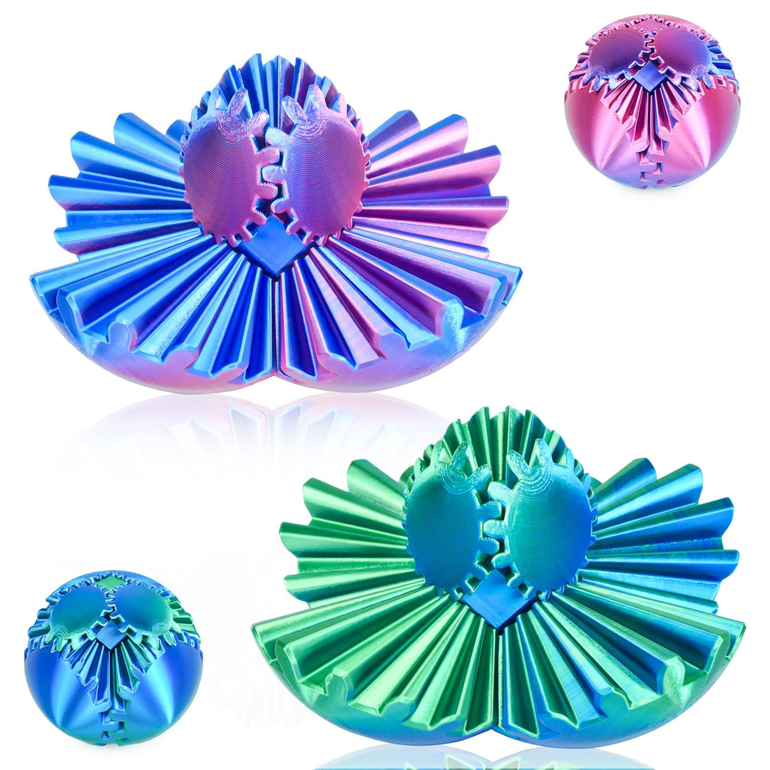 Gear Ball 3D gedrucktes Fidget Spielzeug Drehbare Zahnradkugel Stressabbau Schreibtischspielzeug Erw