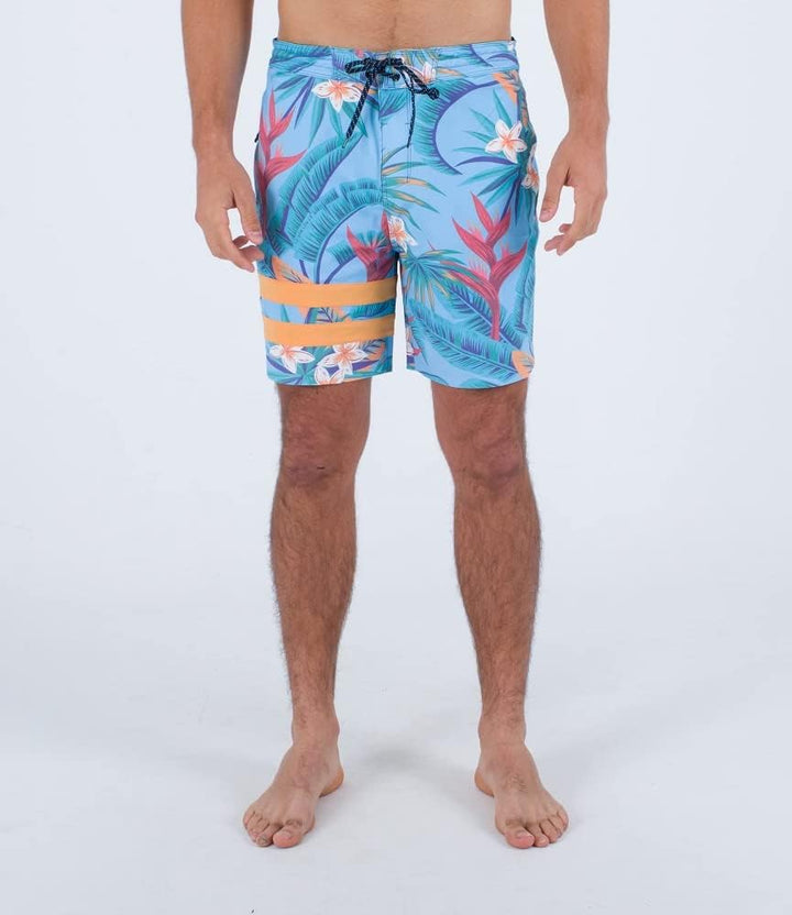 Hurley Herren Phntm Blck Prty Rngd 18 Badeshorts für Herren 33 Blue Dream, 33 Blue Dream