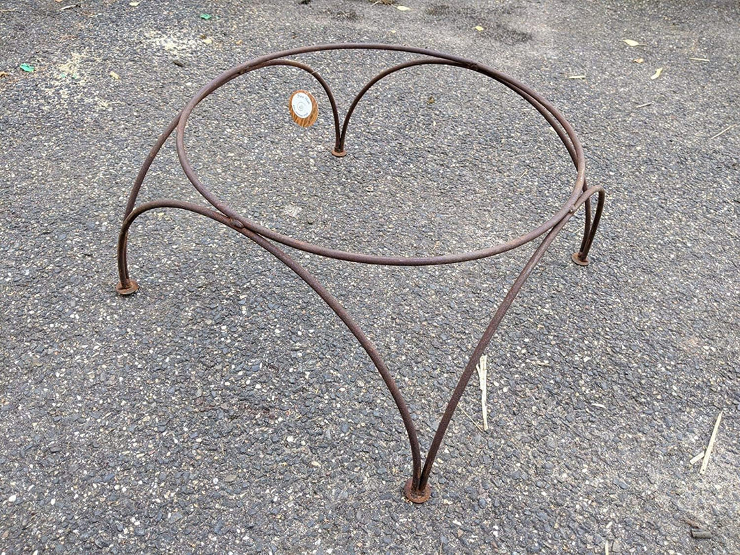 Zen Man Edelrost Gartenstander für Feuerschale Pflanzschale Gartendeko aus Metall Rost (031976-2:D35
