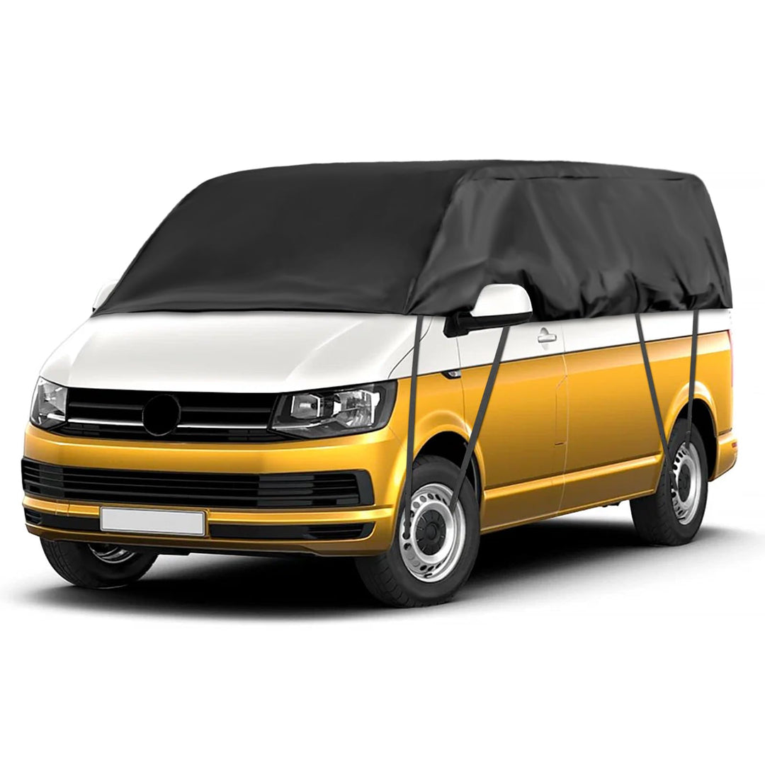 Autoabdeckung Wasserdicht Ersatz für VW T5 T6 SWB, Sonnenfest Hälfte Autoabdeckung, Halbgarage UV Be