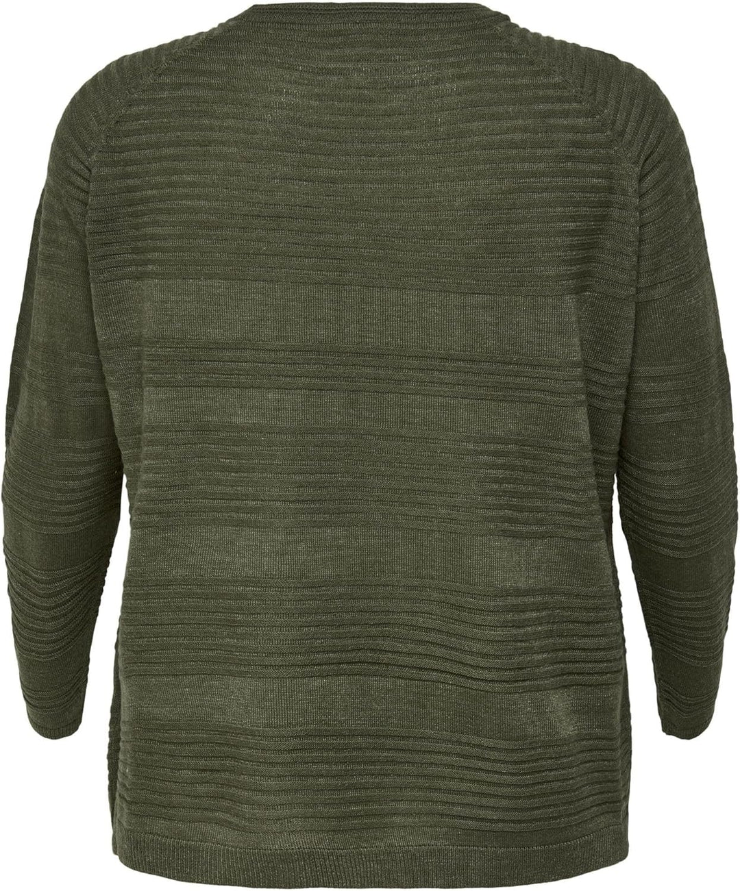 ONLY Carmakoma Damen Carairplain L/S KNT Noos Pullover, Kalamata
