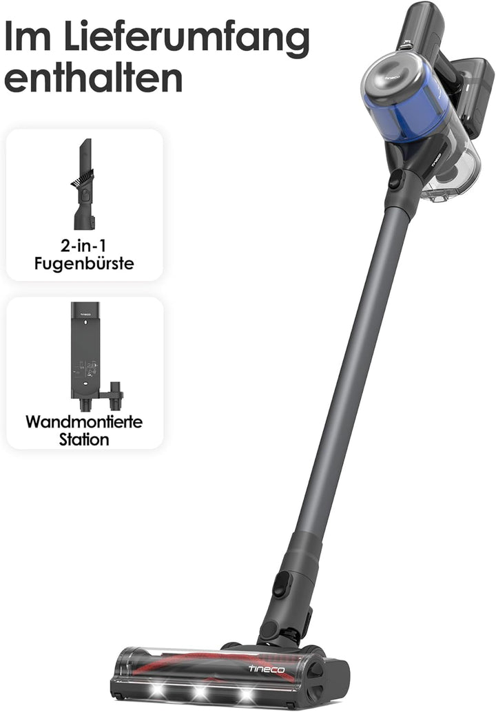 Tineco Pure ONE S30 Akku Staubsauger, 150AW Saugleistung, bis zu 65 Min. Laufzeit, ZeroTangle-Bürste