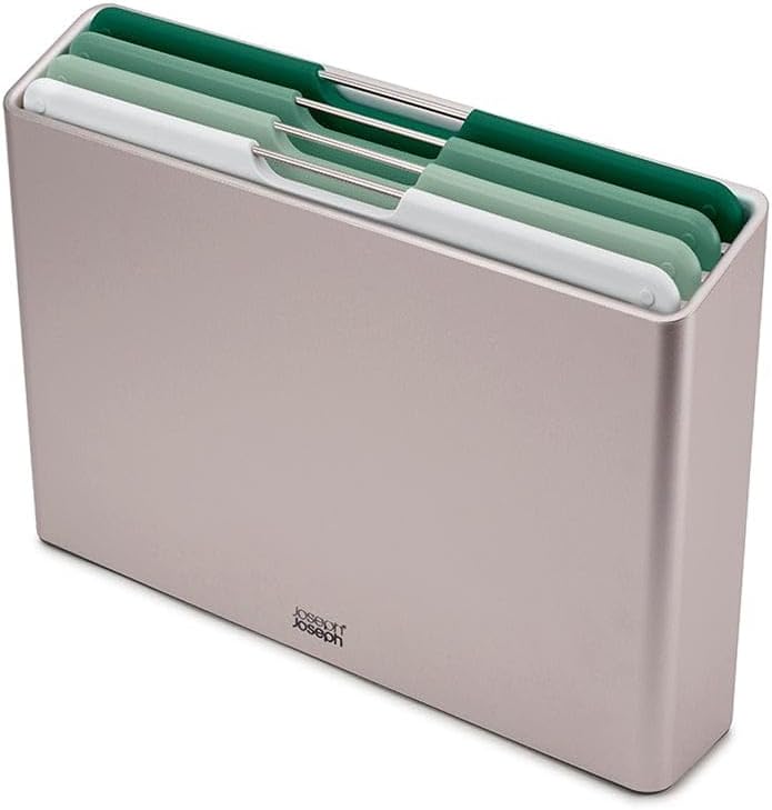 Joseph Joseph Folio - set de planches à découper avec étui de rangement, vert sauge, Gross Folio Grü