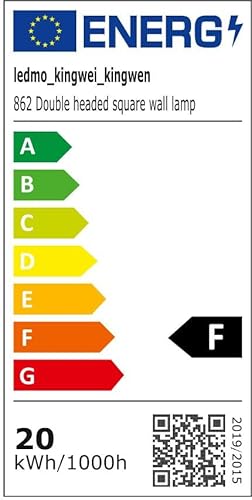 Kingwen 20W LED Aussenleuchten 4 Stücke Wandleuchte Innen/Aussen 3000K Warmweiss LED Aussenlampen Re