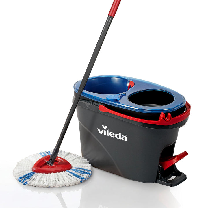 Vileda H2PrO Wischmopp Set mit Eimer| Innovatives Zweitanksystem zur Trennung von Frisch- und Schmut