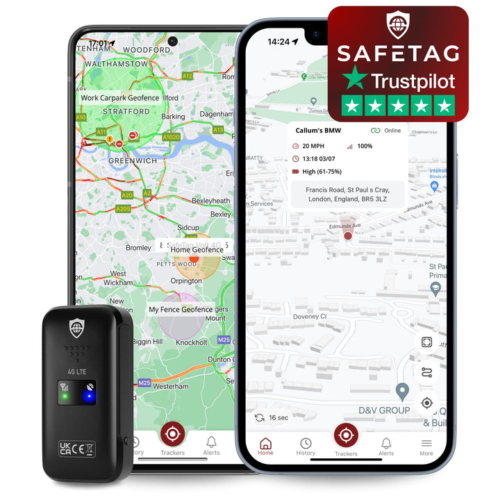 Mini 4G – Mini wiederaufladbarer 4G LTE GPS-Tracker, Auto, Motorrad usw. 34–205 Länder, Echtzeit-Tra