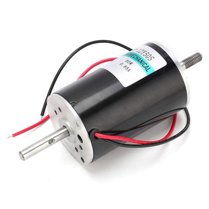 12V 80W DC Motor 4250RPM Hochgeschwindigkeits-Permanentmagnetmotor, CW/CCW und Dual Head (D-Welle &