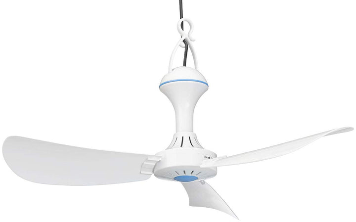 PEARL Deckenventilator 12V: Mobiler 12-V-Deckenventilator mit Aufhänger, Ø 46 cm, 6 W, 330 U/Min. (1