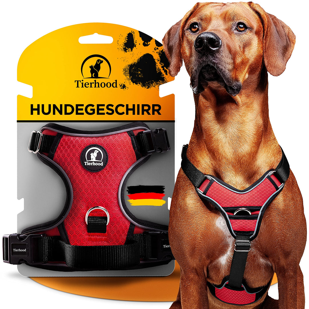 Hundegeschirr - Reflektierendes Hundegeschirr für kleine bis grosse Hunde - Anti Zug Hundegeschirr g
