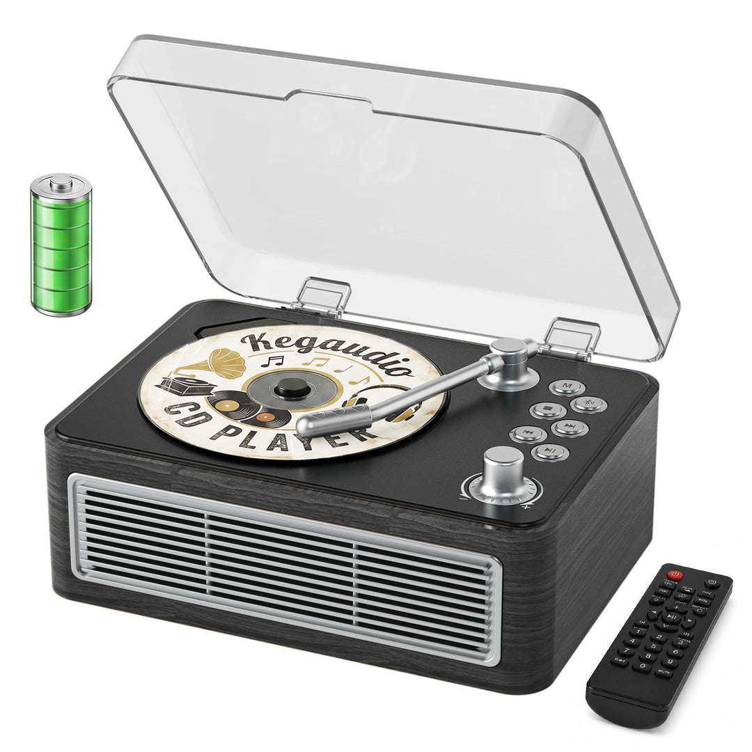 CD Player Tragbar Bluetooth: Kegaudio Radio mit CD-Player Tragbarer mit Lautsprecher Fernbedienung U
