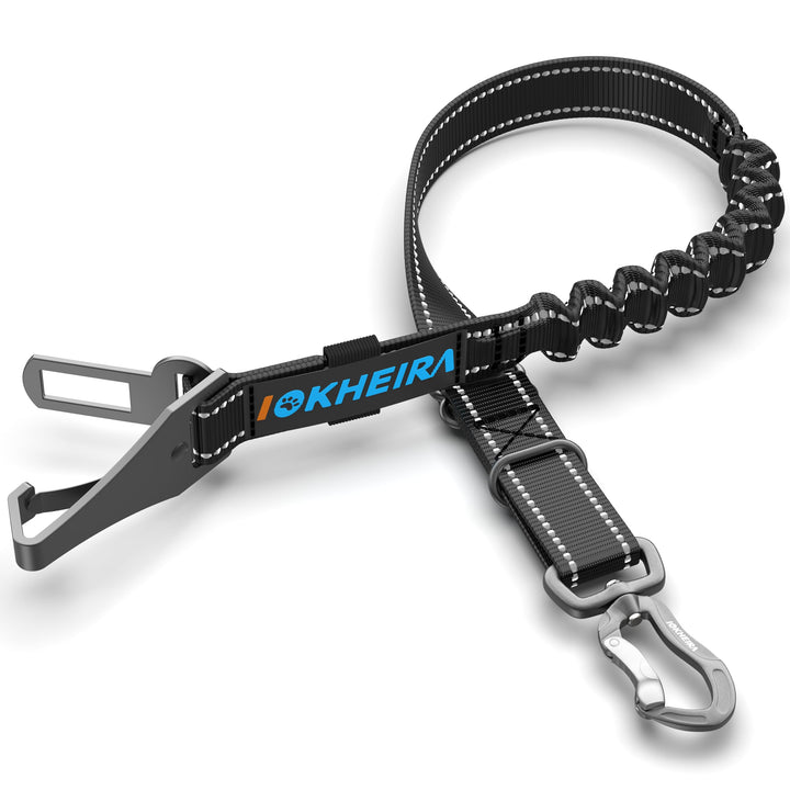 IOKHEIRA Hunde Sicherheitsgurt, Einstellbarer Hundegurt für Auto mit Universalstecker & Verriegelung