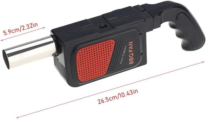 VIFER Grillventilator, tragbar, Kohlegebläse, Taschenventilator, elektrisch, BBQ, Luftgebläse für Pi