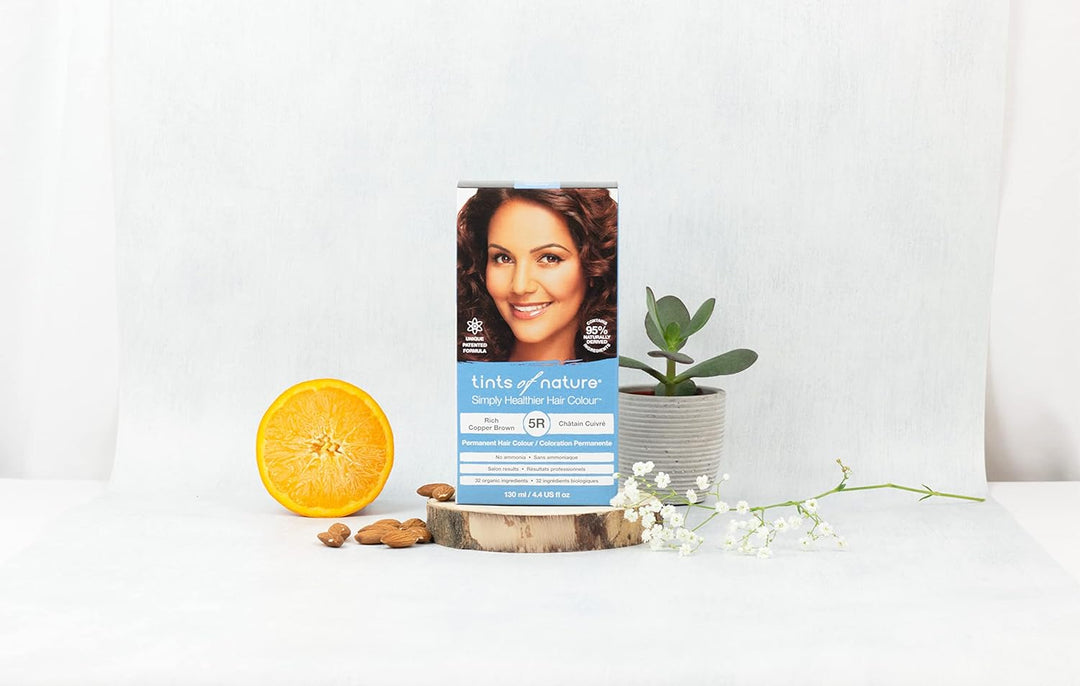 Tints of Nature 5R Rich Copper Brown Permanent Hair Dye, Reiches Kupferbraun Permanente Haarfarbe, p