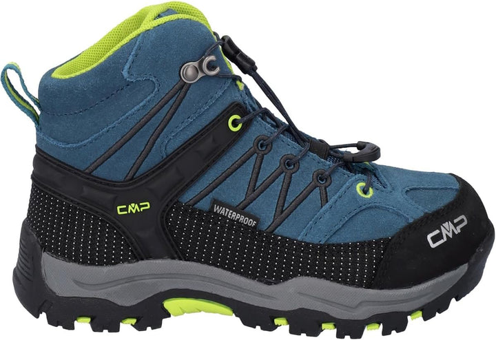 CMP Unisex Kinder Kids Rigel Mid Trekking Shoe Wp Walking Shoe 36 EU Deep Lake Acido, 36 EU Deep Lak