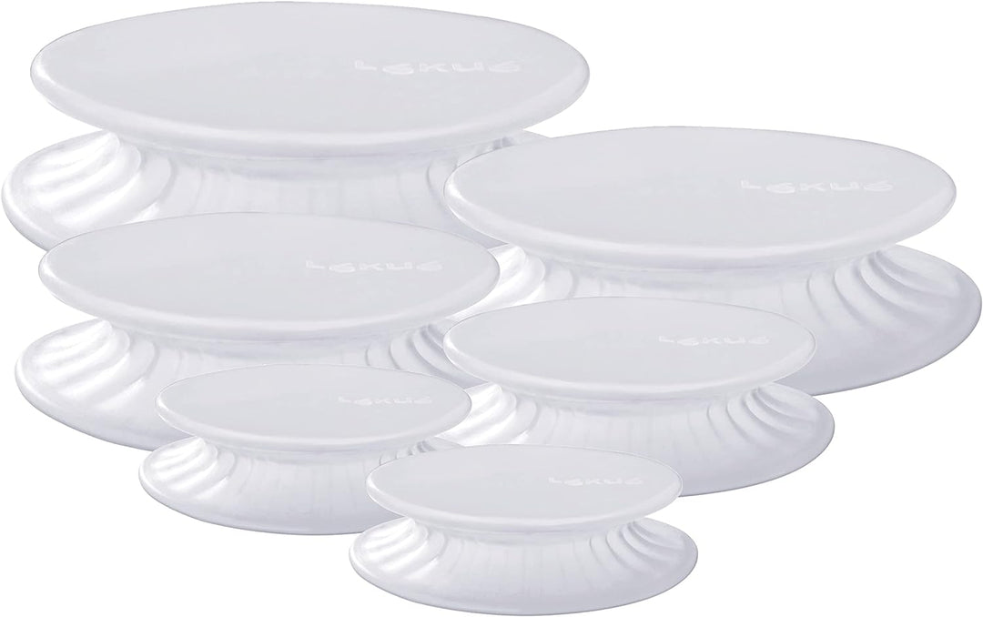 Lékué Flexibler Silikon, wiederverwendbar, 6 Stück. Set beinhaltet: (2) 8,5 cm 11,5 cm 15 cm 20 cm,