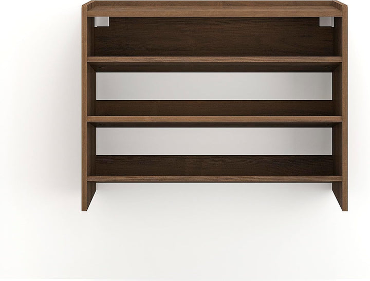 KOMTO Schuhregal Schmal - Schuhablage Flur mit 3 Ebenen Offener Schuhschrank Schuh Organizer Platzsp