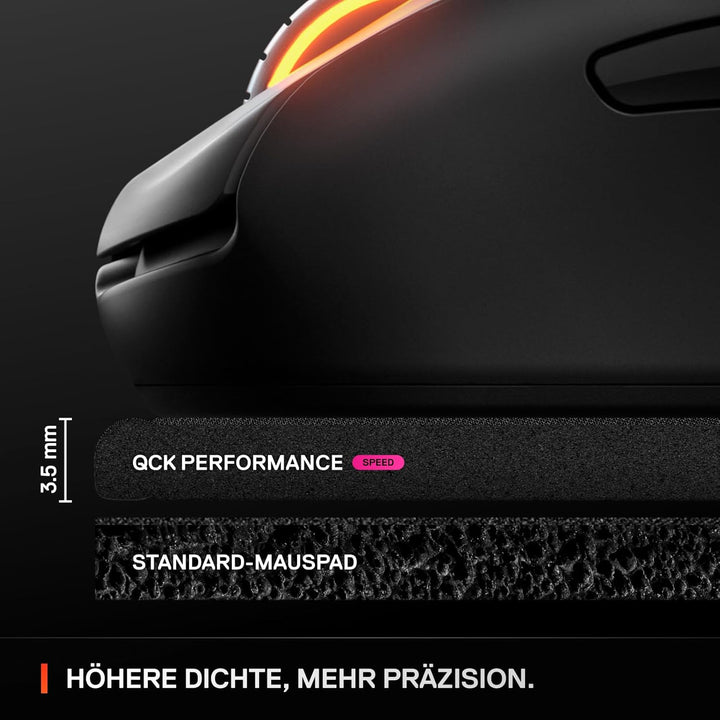 Steelseries QcK XL Performance Speed Gaming-Mauspad – Extradichte für sanftes Gleiten – Flache, abge