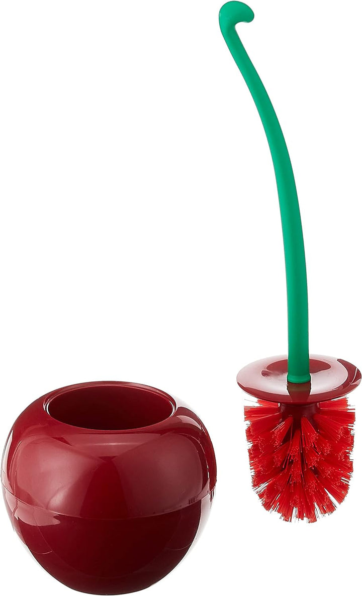 QUALY Toilettenbürste, Kunststoff, Rot, Toilet Brush, Toilet Brush and Holder, Toilet Brush Cleaner,