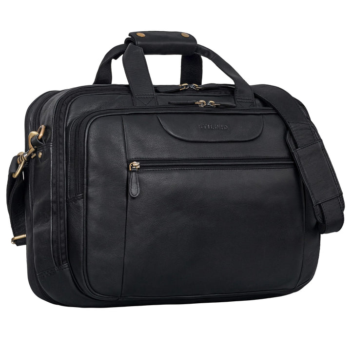 STILORD Knut Moderne Aktentasche Leder im Vintage Design Bürotasche Damen Office Bag Männer Aktentas