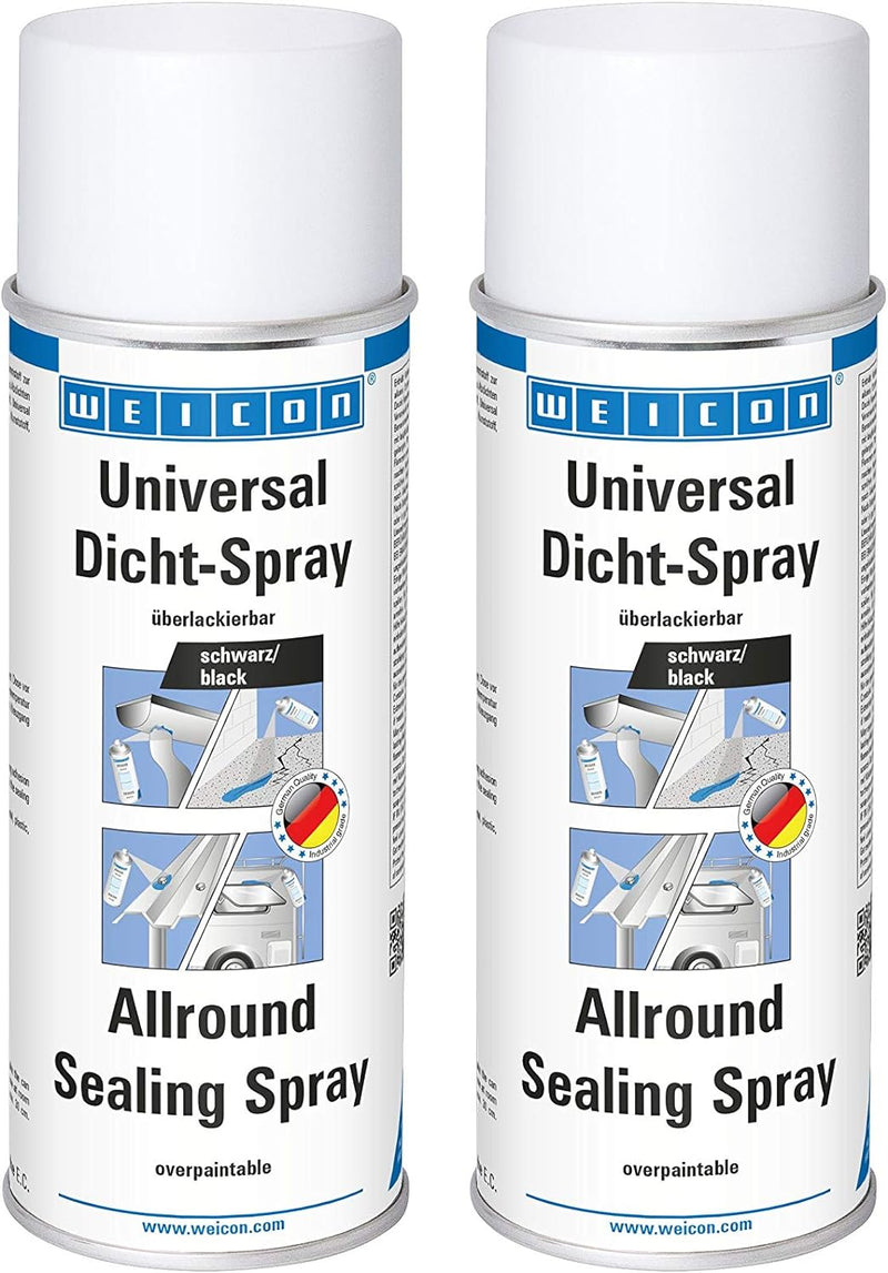 WEICON Universal Dicht-Spray 400 ml 2er Set | Dichtmittel für den Innen- und Aussenbereich | Sprühku