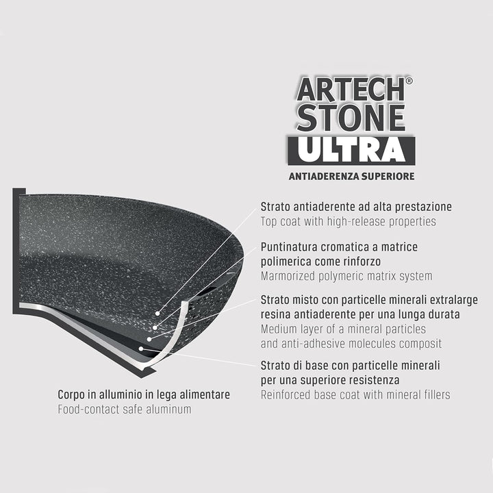 Moneta Etnea Pfanne aus Aluminium, schwarz 32 cm, 32 cm