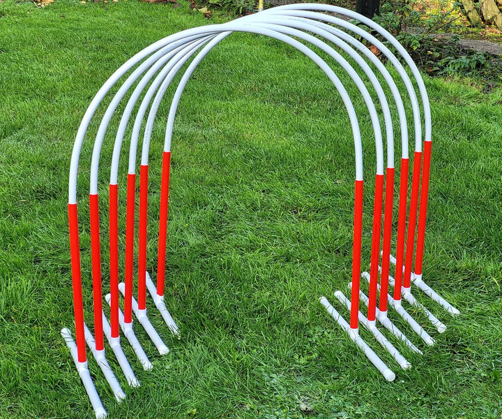 Generisch 6 x Hoopers Bogen mit Ständer (rot), Fun-Hoopers