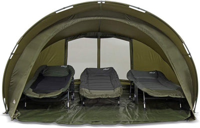 Lucx® Leopard Bivvy + Winterskin 2-3 Mann Angelzelt + Überwurf 2 bis 3 Personen Karpfenzelt + Overwr