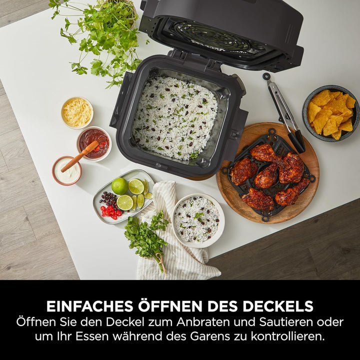 Ninja Speedi Multikocher, 5,7L, 10-in-1 Multicooker, Airfryer Heissluftfritteuse, Slow Cooker Langsa