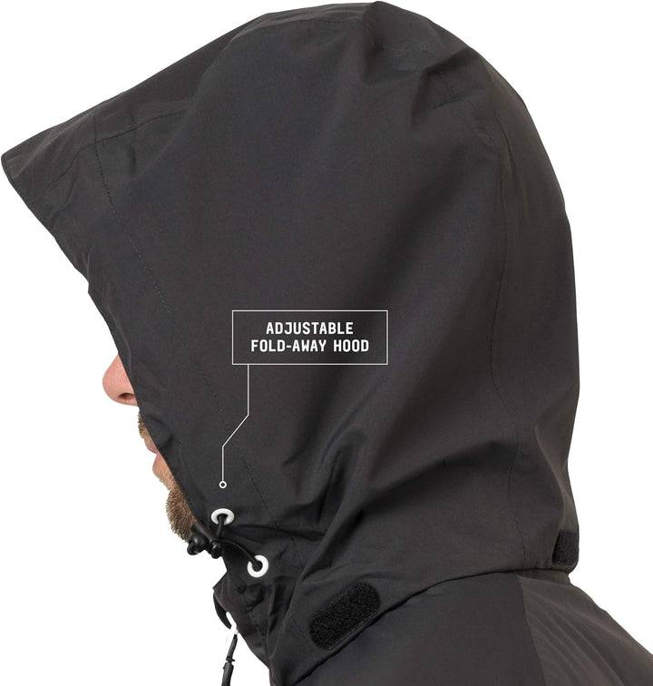 AGU Regenjacke Damen & Herren Go Essential, Fahrradjacke Wasserdicht & Winddicht, Atmungsaktiv, Refl