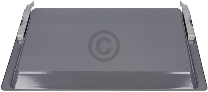 Backblech kompatibel mit Bosch 00438834 emailliertes Blech mit langen Trägern für Backofen