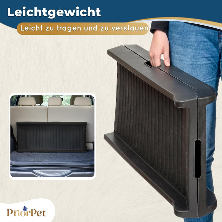 Hunderampe Auto Klappbar – 174 cm Lang & 38 cm Breit – rutschfeste Gummi Rampe für grosse Hunde – St