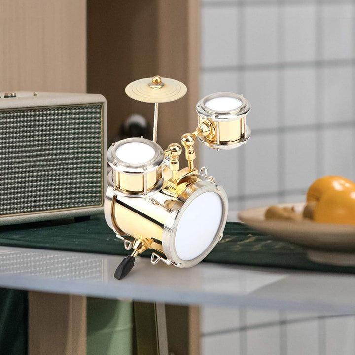 Miniatur-Musikinstrument-Modell, Nachbildung, Schlagzeug, Ornament, Schlagzeuger, Wohnkultur mit Box