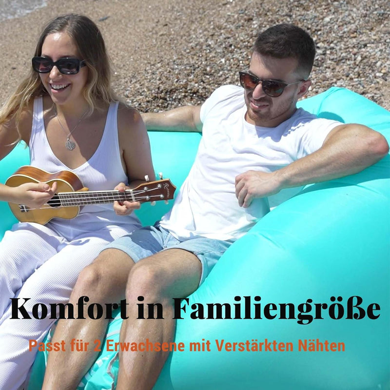 SHENKEY Aufblasbares Sofa,Luftsofa-Hängematte mit Wasserdichtem und Auslaufsicherem Design - Perfekt