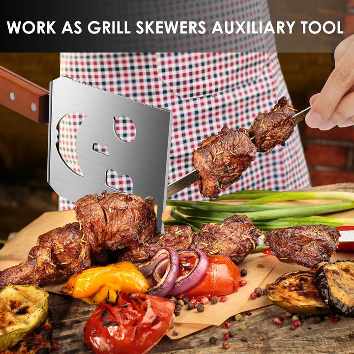 Grillspatel für Grill, 7-in-1-Grillwerkzeug für Grill,Multifunktion Grillwerkzeug, Papa-Geschenke, G