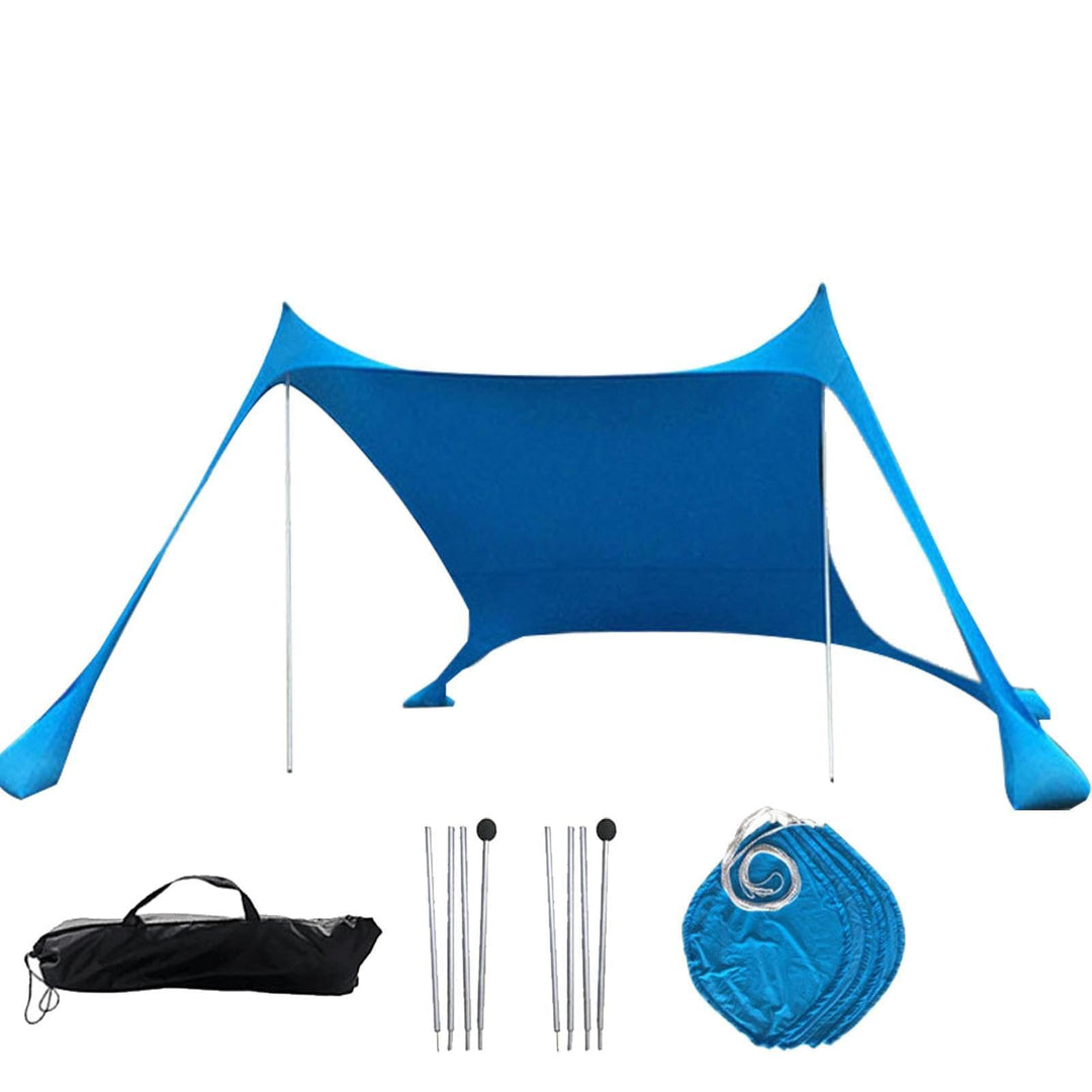 Beach Strandzelt | Sonnenschutz Strand Sonnensegel Aus Lycra | UPF 50+ Strandmuschel Mit Überdachung