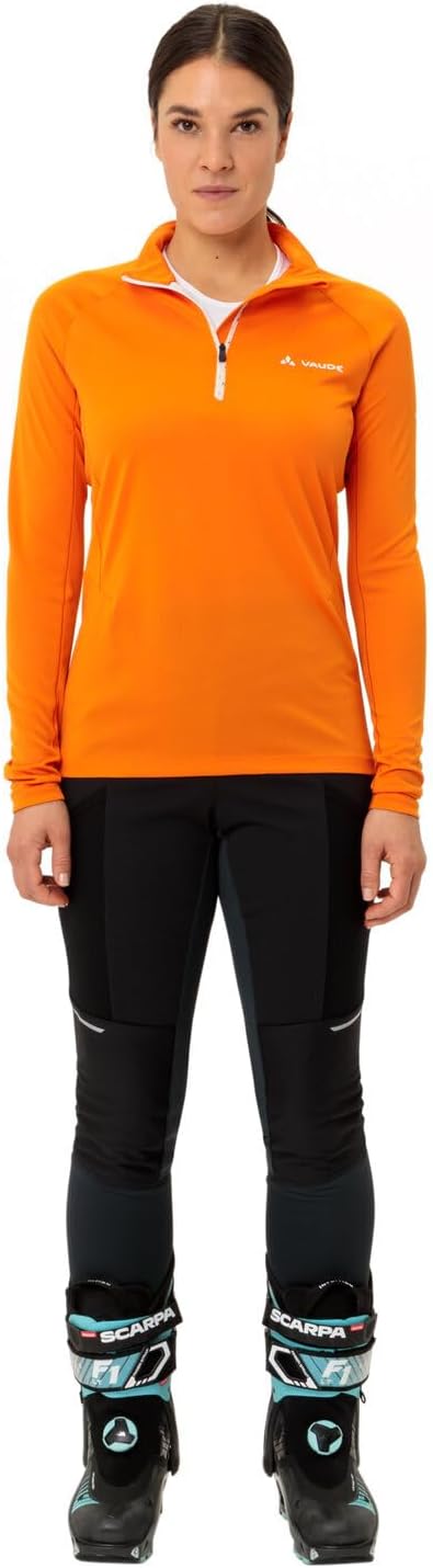 VAUDE Women's Larice Light Shirt II - Langarmshirt Damen - Funktionsshirt Damen 34 Kurkuma, 34 Kurku