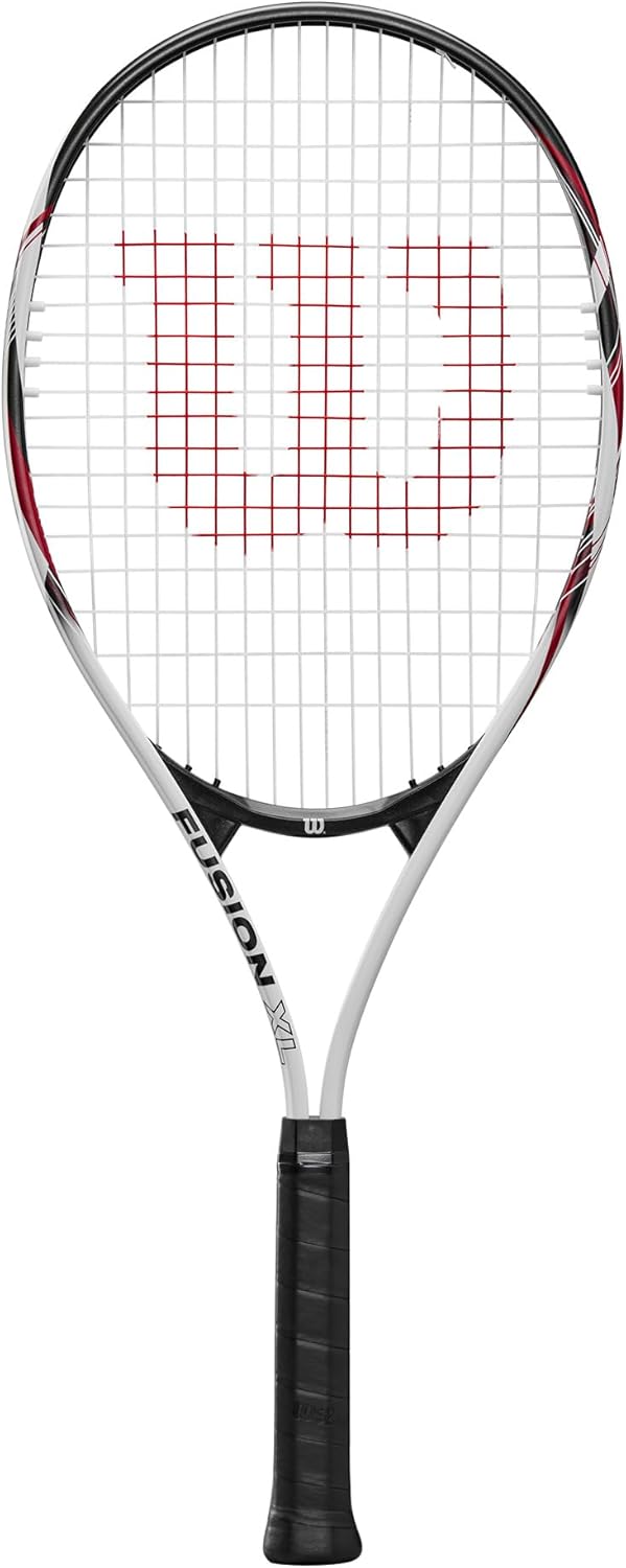 Wilson Tennisschläger Fusion XL, Aluminium, Grifflastige Balance, 291 g, 69,9 cm Länge Griffstärke 2
