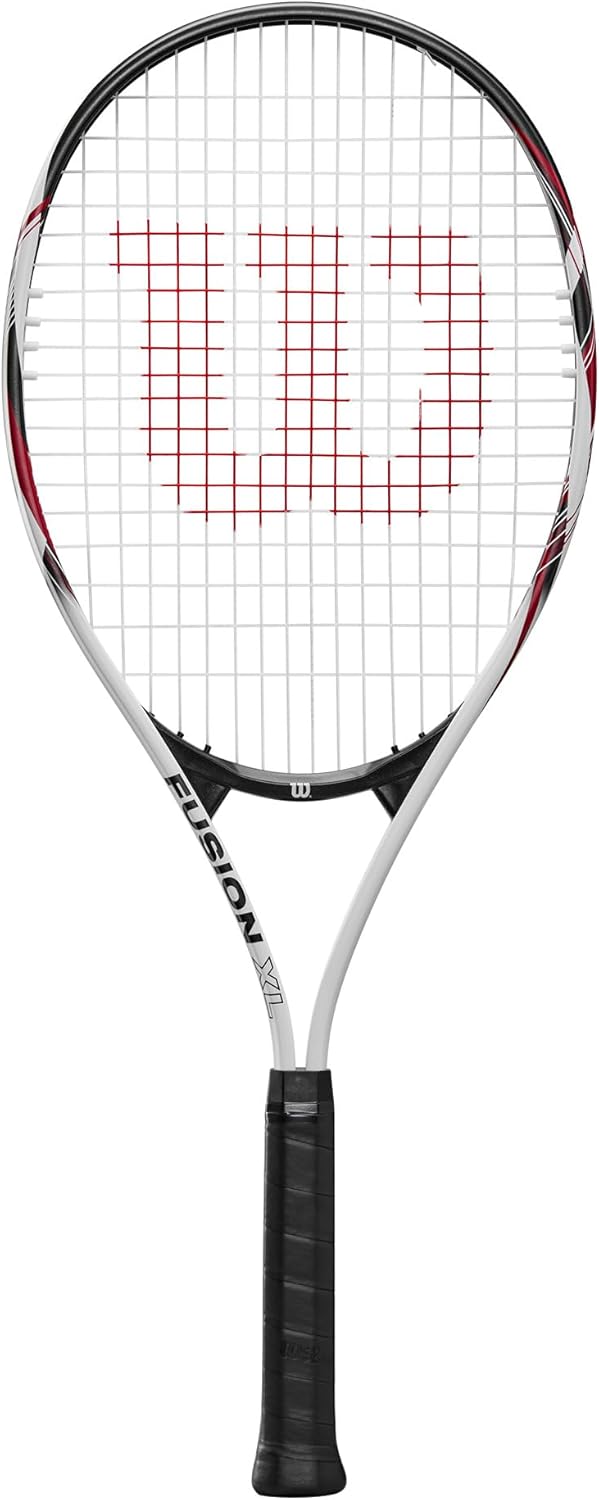 Wilson Tennisschläger Fusion XL, Aluminium, Grifflastige Balance, 291 g, 69,9 cm Länge Griffstärke 3