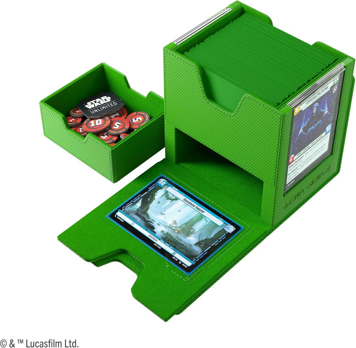 Gamegenic, Star Wars: Unlimited Twin Suns Deck Pod – Green Green Deck Pod, Green Deck Pod