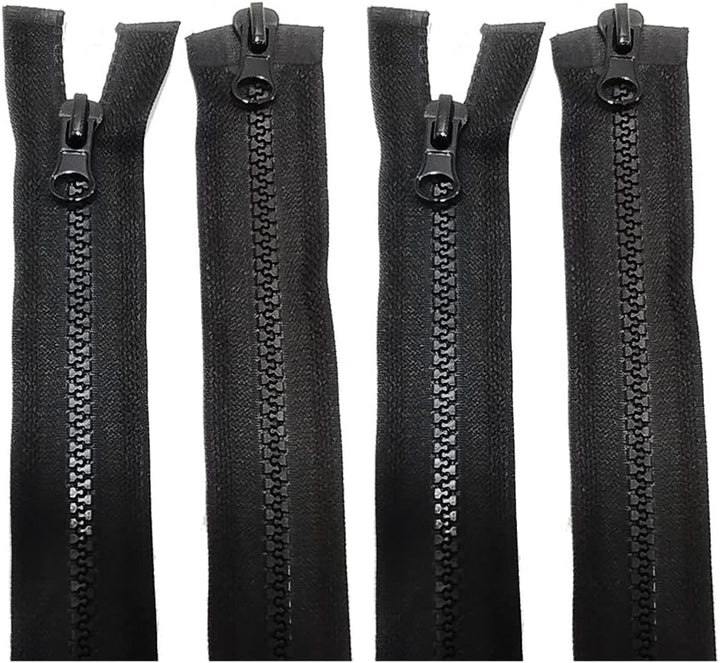 2 Stück/Pack Reissverschlüsse 60 cm, doppelter Reissverschluss Öffnung aus Kunststoff #5, Reissversc
