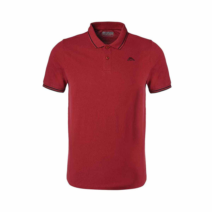 Kappa Herren Ezio T-Shirt S Rojo Oscuro, Schwarz, S Rojo Oscuro, Schwarz
