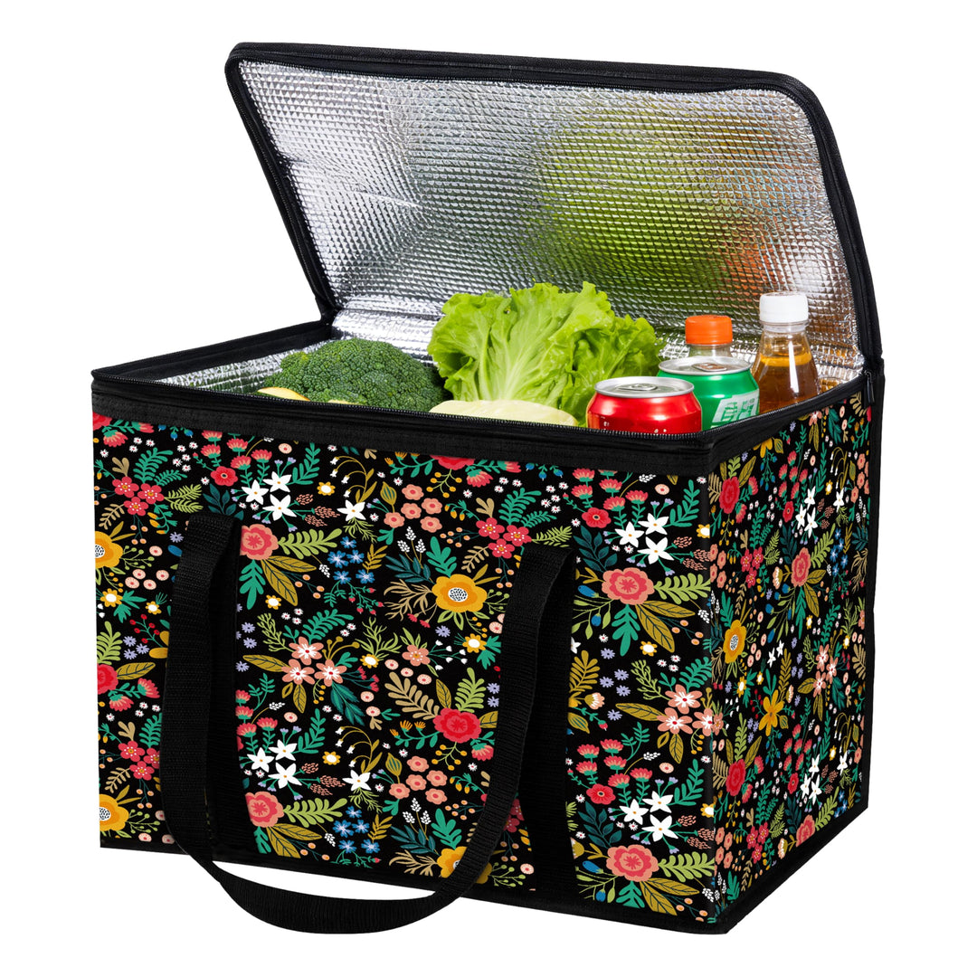 Kühltasche 40L Faltbar Picknicktasche Isolierte Picknick-Lunch-Thermotasche mit stabilen Griffen und
